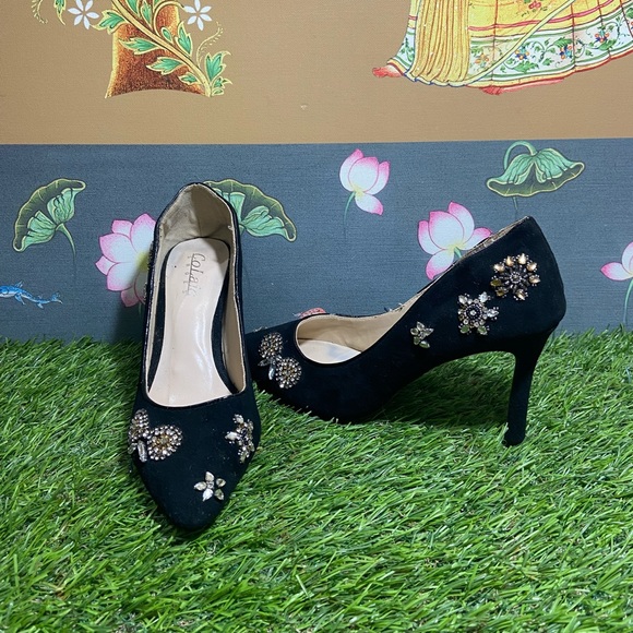 Embroidered Heels Size - 235/ 37 - Picture 3 of 10